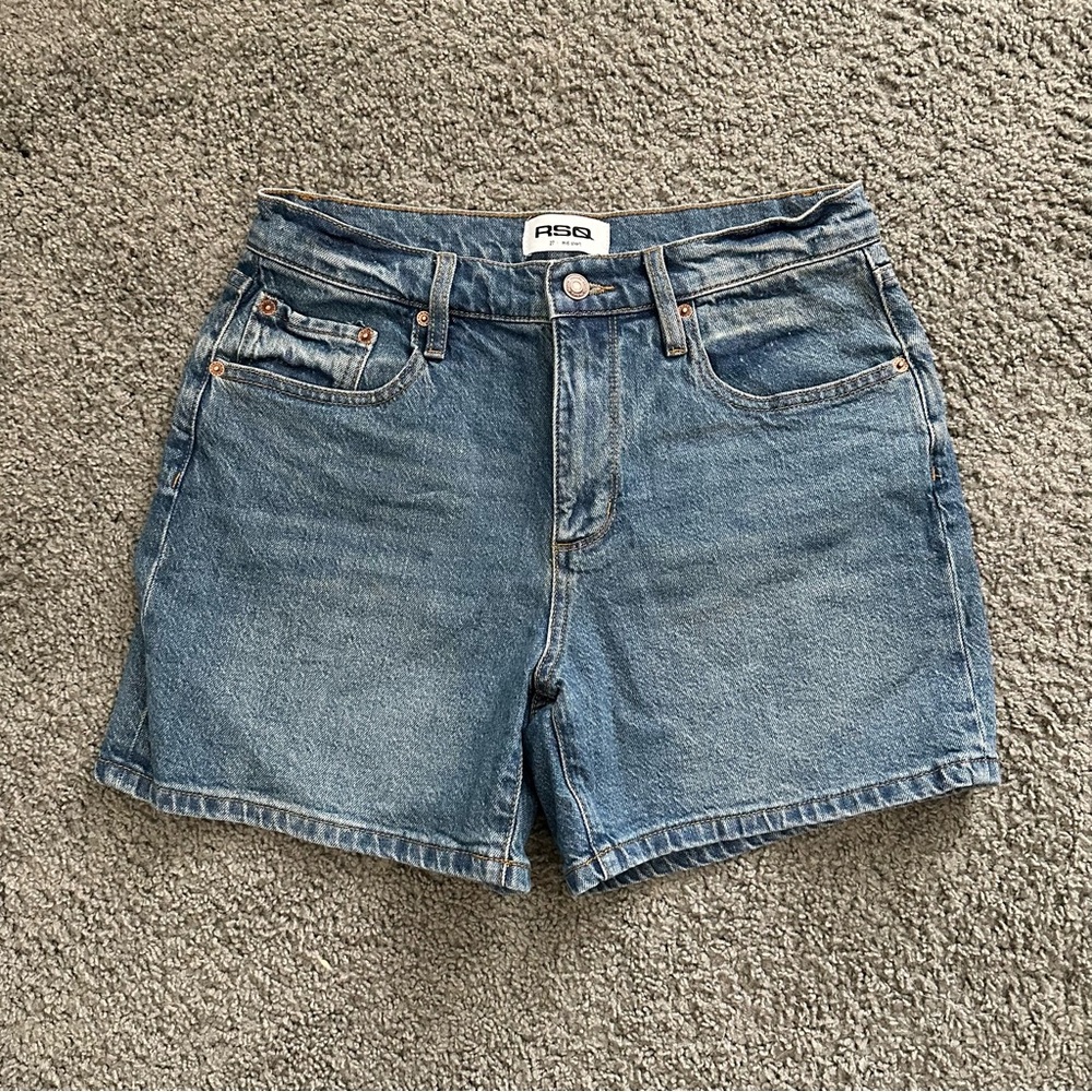 RSQ Midi Blue Jean Shorts